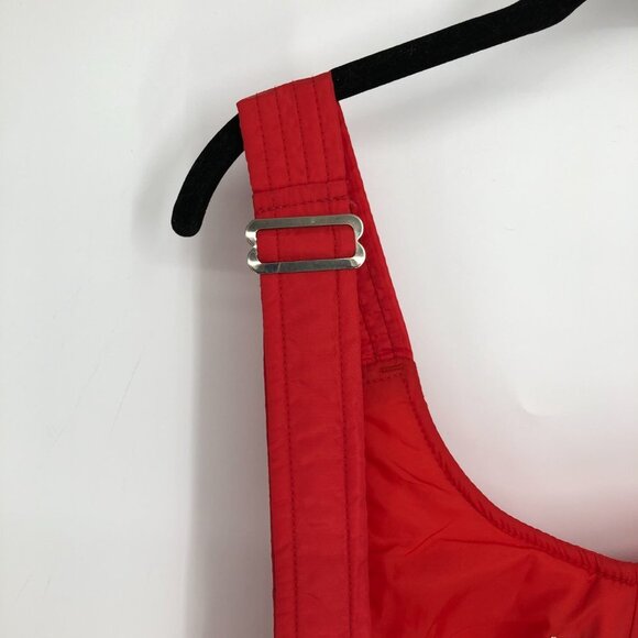 Topher red Vintage ski suit with suspenders snow suit pants Overalls Size L - Picture 11 of 16